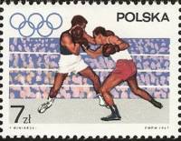 (1967-029) Марка Польша "Бокс" , III Θ