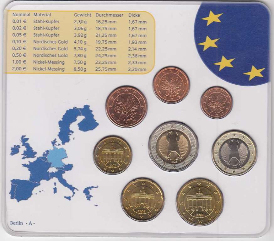() Набор Германия (ФРГ) 2003 год &quot;&quot;   UNC
