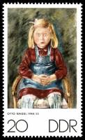 (1970-083) Марка Германия (ГДР) "Портрет девочки"    Неделя искусств III O
