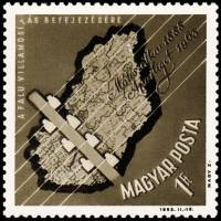 (1963-056) Марка Венгрия "Линии электропередач"    Электрификация сельских районов Венгрии I Θ