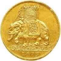 (№1673km346) Монета Дания 1673 год 2 Ducat