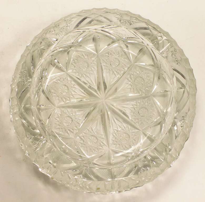 Пепельница, СССР, хрусталь (состояние на фото)