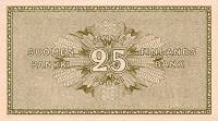 (,) Банкнота Финляндия 1918 год 25 пенни    UNC