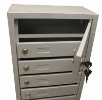 Металлический ящик для хранения, 6 секций, 600х380х190 мм (сост. отл.)