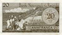 (№P-6a.4) Банкнота Руанда 1969 год 20 Francs "Руанда франк"