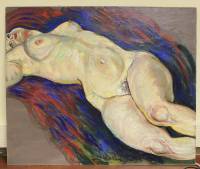 Картина В.М. Чуркин "Обнажённая натура. №9", 60х50 масло, оргалит, 2009 г. (см. фото)