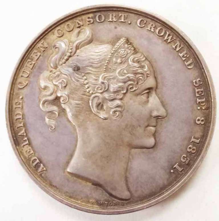 Настольная медаль в честь Коронации Вильяма IV (Состояние - AU)