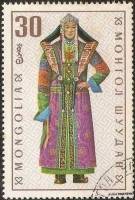 (1969-014) Марка Монголия "Дариганга"    Национальная одежда III Θ