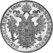 () Монета Австро-Венгрия 1856 год 1  ""   Биметалл (Серебро - Ниобиум)  UNC