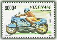 (1992-046) Марка Вьетнам "БМВ 1000"    Гоночные мотоциклы III Θ
