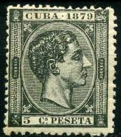 (№26) Марка Куба 1879 год "Король Альфонсо XII", Гашеная