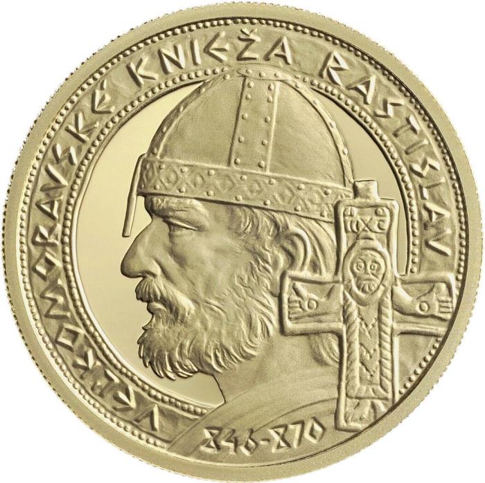 (№2014km136) Монета Словакия 2014 год 100 Euro (Князя Ростислава Великой Моравии)
