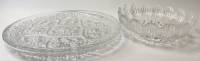 Блюдо + салатник стекло хрусталь СССР 