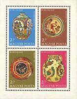 (1968-074) Блок Венгрия "Керамика"    День почтовой марки. Шедевры керамики III Θ