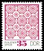 (1974-062) Марка Германия (ГДР) "Узор (4)"    Кружево III Θ