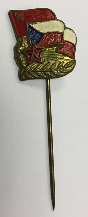 Значок Знак СССР &quot;СССР-ЧССР&quot; Игла 