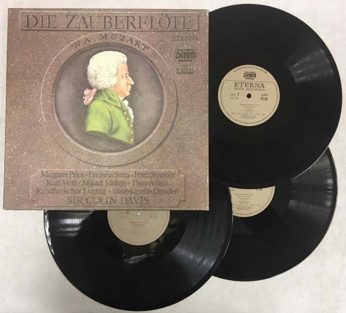 Набор виниловых пластинок (3 шт) &quot;W. Mozart. Die Zauberflote&quot; ETERNA 300 мм. (Сост. отл.)
