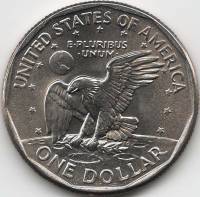 (1999p) Монета США 1999 год 1 доллар   Сьюзен Энтони Медь-Никель  VF