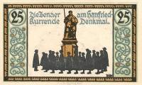 (№1921) Банкнота Германия 1921 год "25 Pfennig"