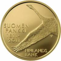 (№2011km164) Монета Финляндия 2011 год 100 Euro (200-летие Банка Финляндии)