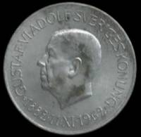 () Монета Швеция 1962 год 5 крон ""  Биметалл (Серебро - Ниобиум)  XF