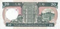 () Банкнота Гонконг 01.01.1987 год 20  ""   UNC