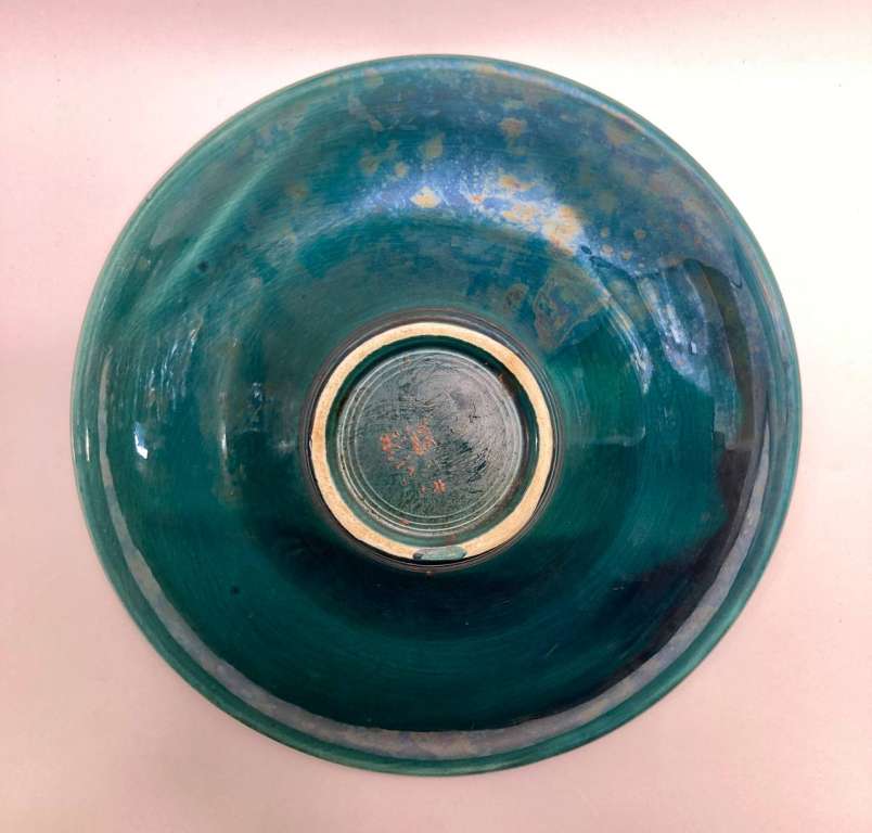 Блюдо, ЗИК Конаково, обливная керамика