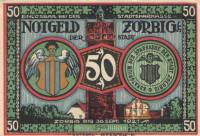 (№2017) Банкнота Германия (Без даты) 50 Pfennig"