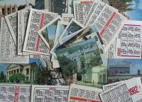 Набор календарей "Ассорти", 40 шт., 70-е\90-е гг.