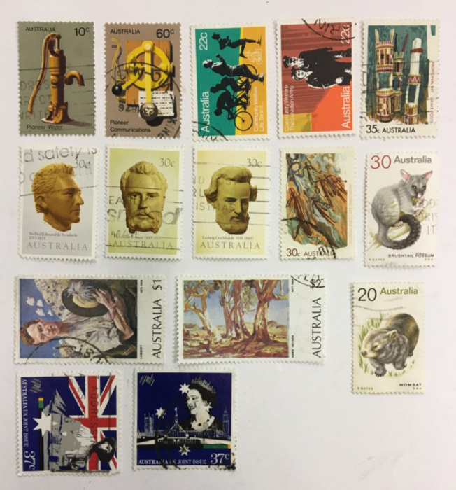 (--) Набор марок Австралия &quot;15 шт.&quot;  Гашёные  , III Θ