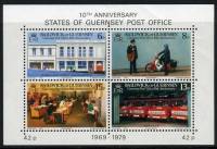 (№1979-2) Блок марок Гернси 1979 год "Мини-лист", Гашеный