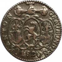 (№1807km6 (graubunden)) Монета Швейцария 1807 год frac12; Batzen