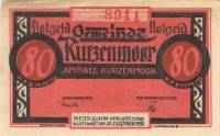 (№1921) Банкнота Германия 1921 год "80 Pfennig"
