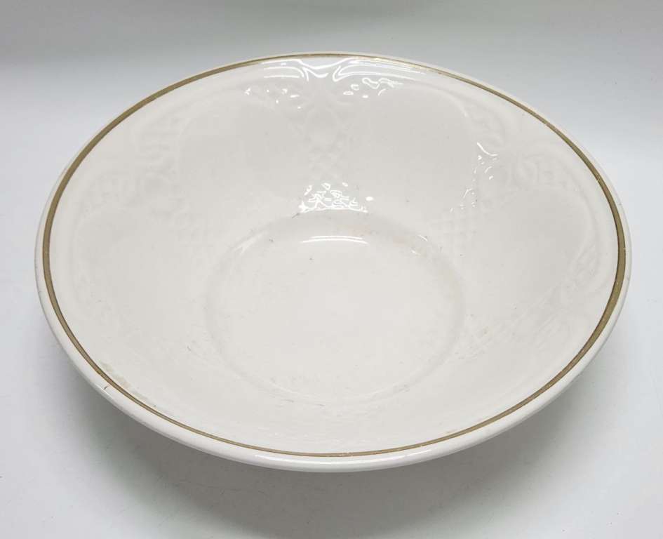 Салатник ЗИК Конаково белый широкий круглый