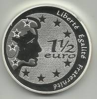 () Монета Франция 2004 год 1 1/2 евро ""   PROOF