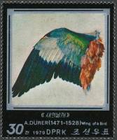 (1979-047) Марка Северная Корея "Оторванное крыло птицы (1)"   Картины Альбрехта Дюрера III Θ