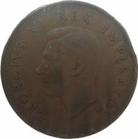() Монета ЮАР (Южная Африка) 1941 год   ""   Серебрение  VF