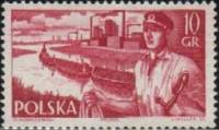 (1956-007) Марка Польша "Матрос"   Польский торговый флот III Θ