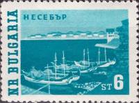 (1962-024) Марка Болгария "Бухта Несебр"   Стандартный выпуск. Виды Болгарии III O