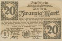 (№1918) Банкнота Германия 1918 год "20 Mark"