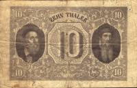 (№1855P-S307) Банкнота Германия 1855 год "10 Thaler"