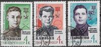 1966-017-19  Серия Набор марок (3 шт) СССР  Герои Великой Отечественной войны II Θ