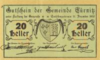 (№1920) Банкнота Австрия 1920 год "20 Heller"