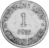 (№1920km15 (Чеканки Лепрозорий)) Монета Филиппины 1920 год 1 Peso (Чеканки Лепрозорий)