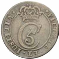 (№1671km94a) Монета Норвегия 1671 год 16 Skilling
