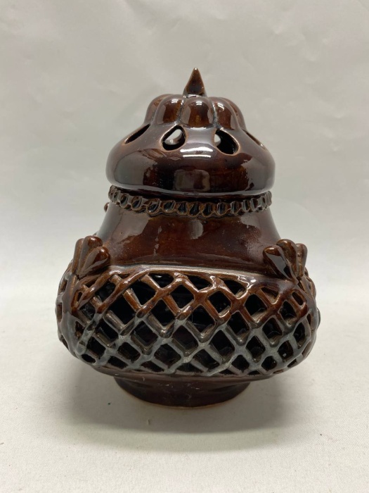 Подсвечник курильница керамика перфорация