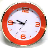 Часы настенные, "Quarz", круглые 30 см, на батарейке, Китай (сост. на фото)