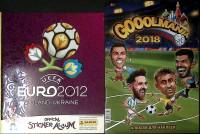 Альбом Для наклеек Футбол Евро Польша-Украина 2012 и Голмания 2018  Panini . Мягкая обл.  с. С цв ил
