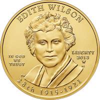 (030w) Монета США 2013 год 10 долларов "Эдит Вильсон" 2013 год  PROOF