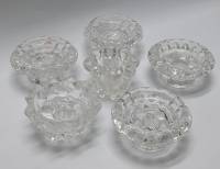 Подсвечники стекло 6 шт (сост. на фото)